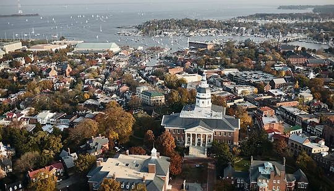 Annapolis waterfront and Maryland State House, representing Maryland down payment assistance programs